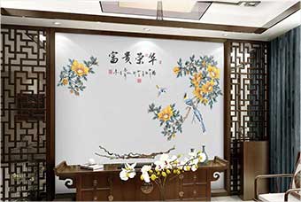 沽源森佰汇航空纤维墙咔（富贵荣华）