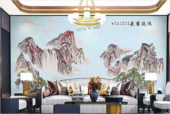 沽源森佰汇航空纤维墙咔（鸿运当头）